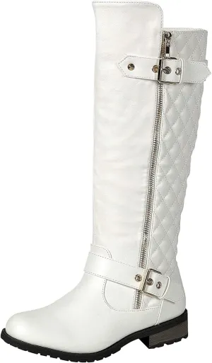 Mango 27 Womens Knee High Buckle Riding Boots