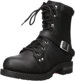 Men's Biker Riding Leather Motorcycle Boots