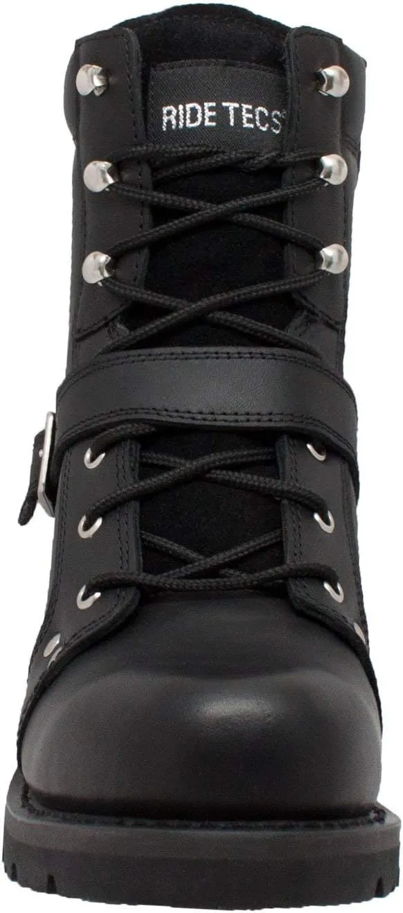 Men's Biker Riding Leather Motorcycle Boots