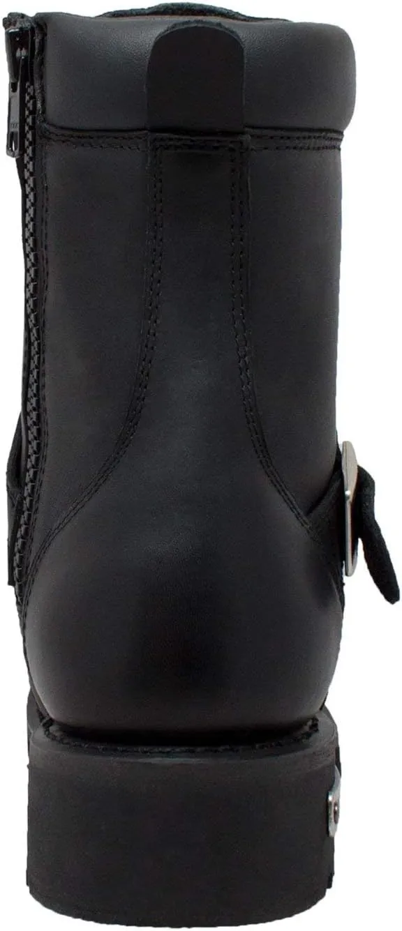 Men's Biker Riding Leather Motorcycle Boots