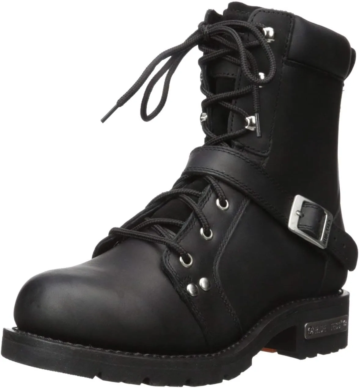 Men's Biker Riding Leather Motorcycle Boots
