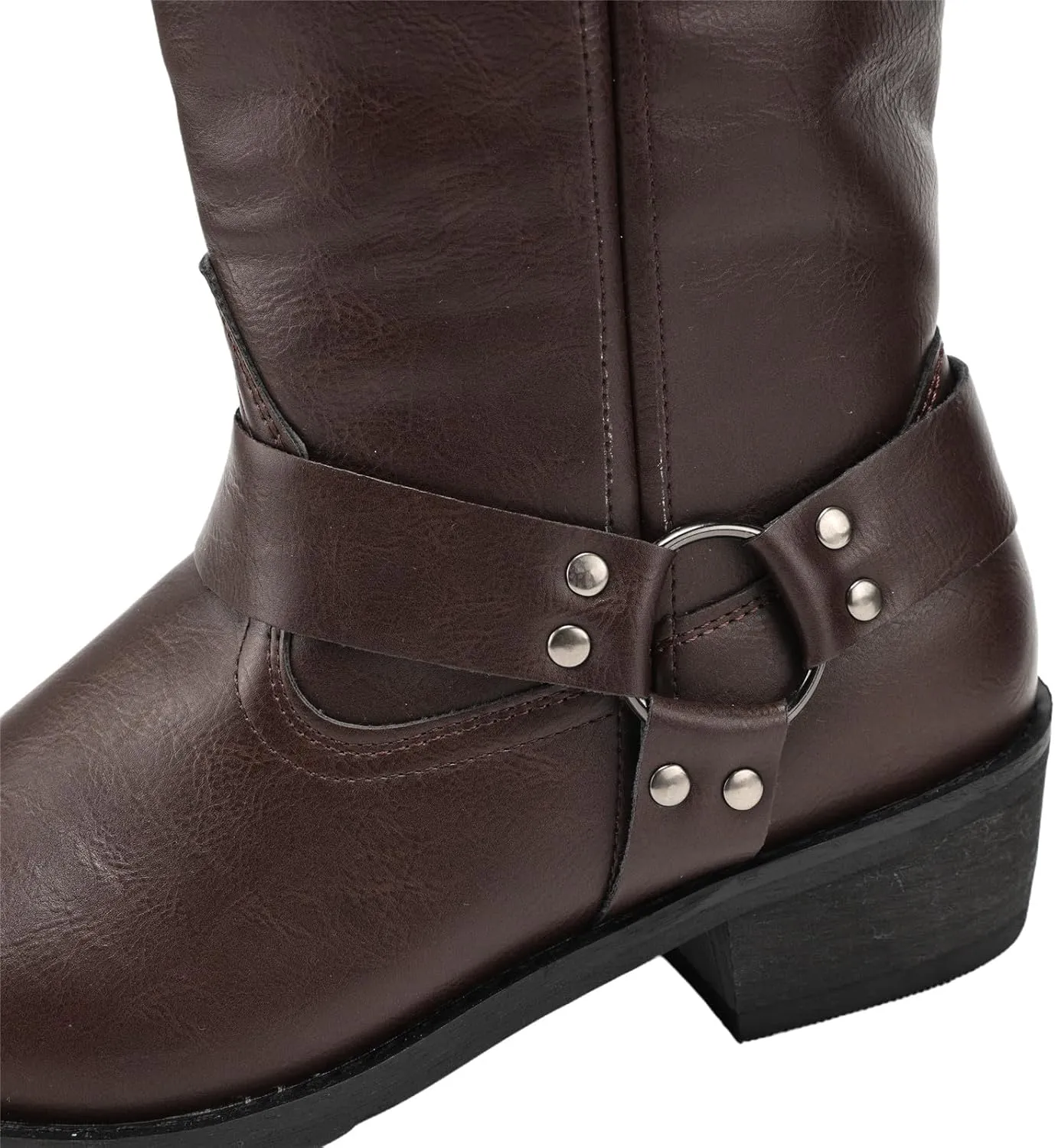 Mens Cowboy Boots Medieval Leather Lace-up Boots Cosplay Vintage Boots Halloween Riding Shoes