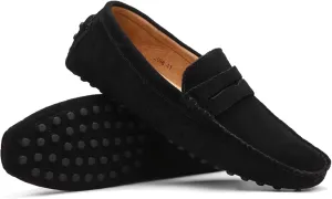 Men's Dress Loafers Slip On Casual Shoes Lightweight Soft Penny Loafers Suede Driving Boat Shoes Moccasins