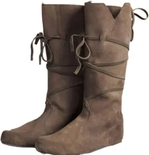 Mens Renaissance Boots Medieval Cosplay Halloween Boots Viking Pirate Steampunk Riding Long Boots