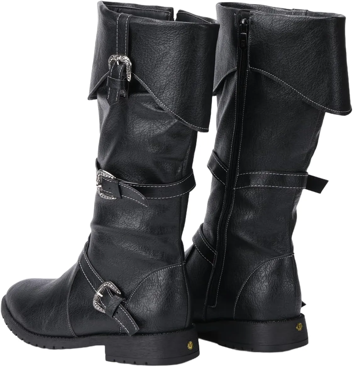 Mens Renaissance Vintage Boots Medieval Cosplay Vintage Boots Halloween Viking Pirate Riding Boots