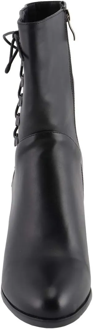 Milwaukee Leather Women's Black Lace-Side Fashion Motorcycle Riding Boots MBL9436