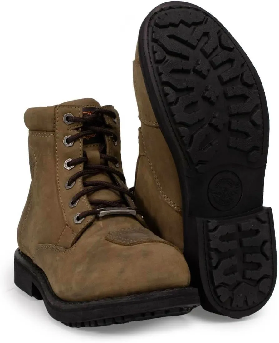 Milwaukee Leather Women's Premium Leather Classic Motorcycle Riding Boots Lace-Up Shoes MBL9322 MBL9323