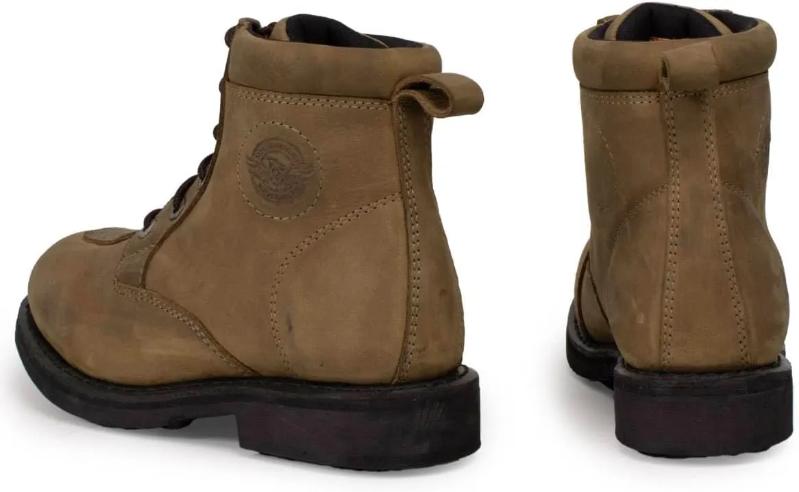 Milwaukee Leather Women's Premium Leather Classic Motorcycle Riding Boots Lace-Up Shoes MBL9322 MBL9323