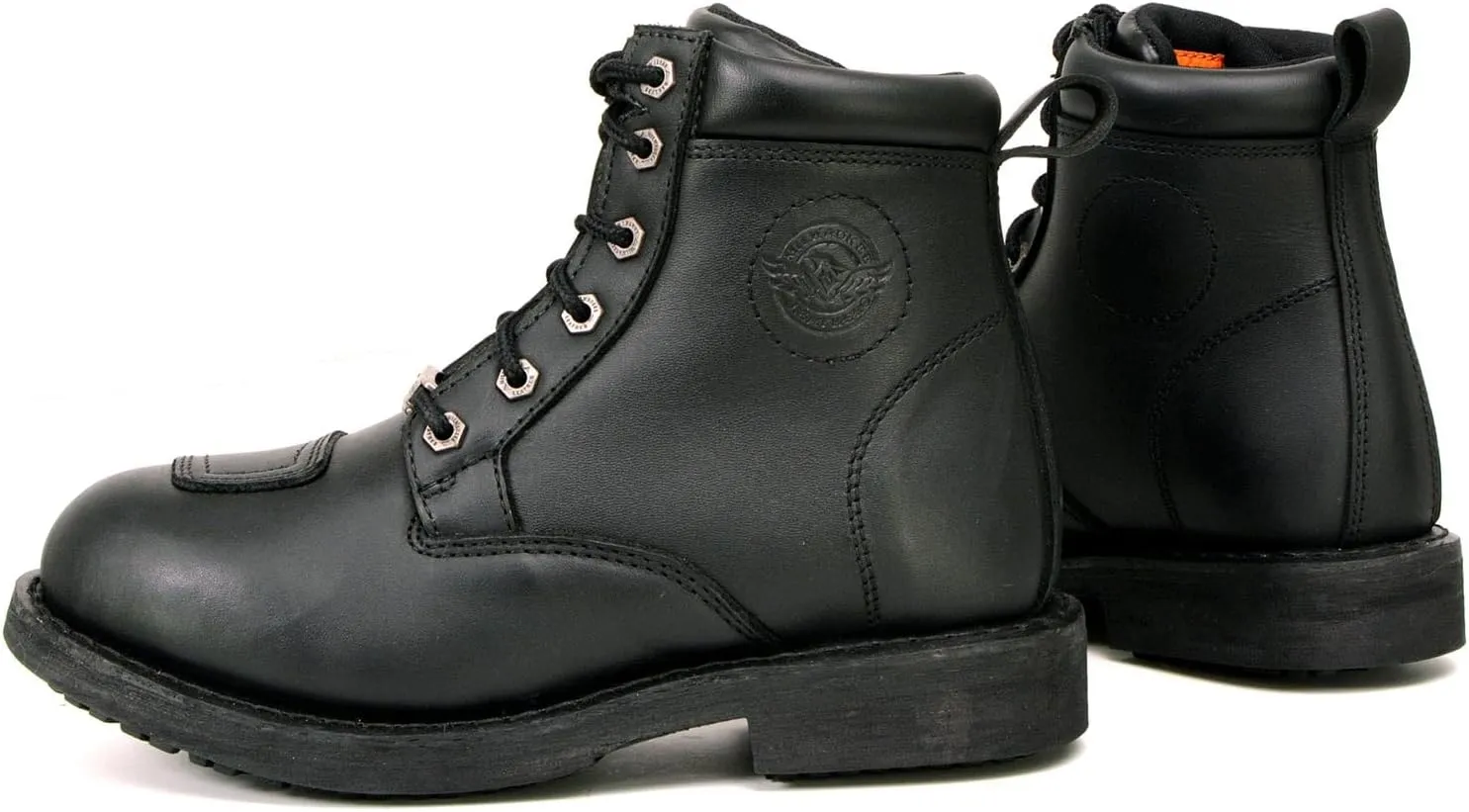 Milwaukee Leather Women's Premium Leather Classic Motorcycle Riding Boots Lace-Up Shoes MBL9322 MBL9323