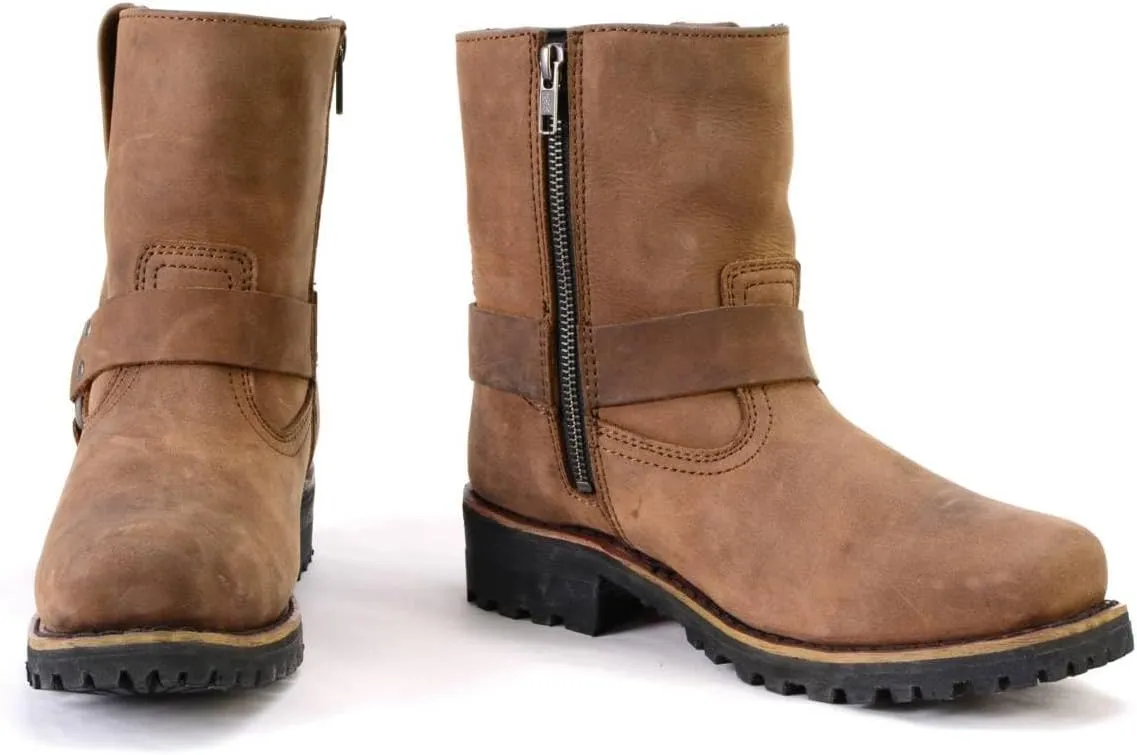 Milwaukee Leather Women's Premium Leather Motorcycle Harness Boots Collection MBL - 5