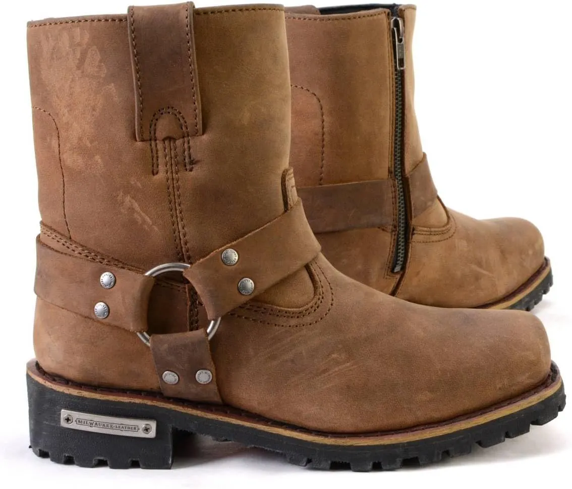 Milwaukee Leather Women's Premium Leather Motorcycle Harness Boots Collection MBL - 5