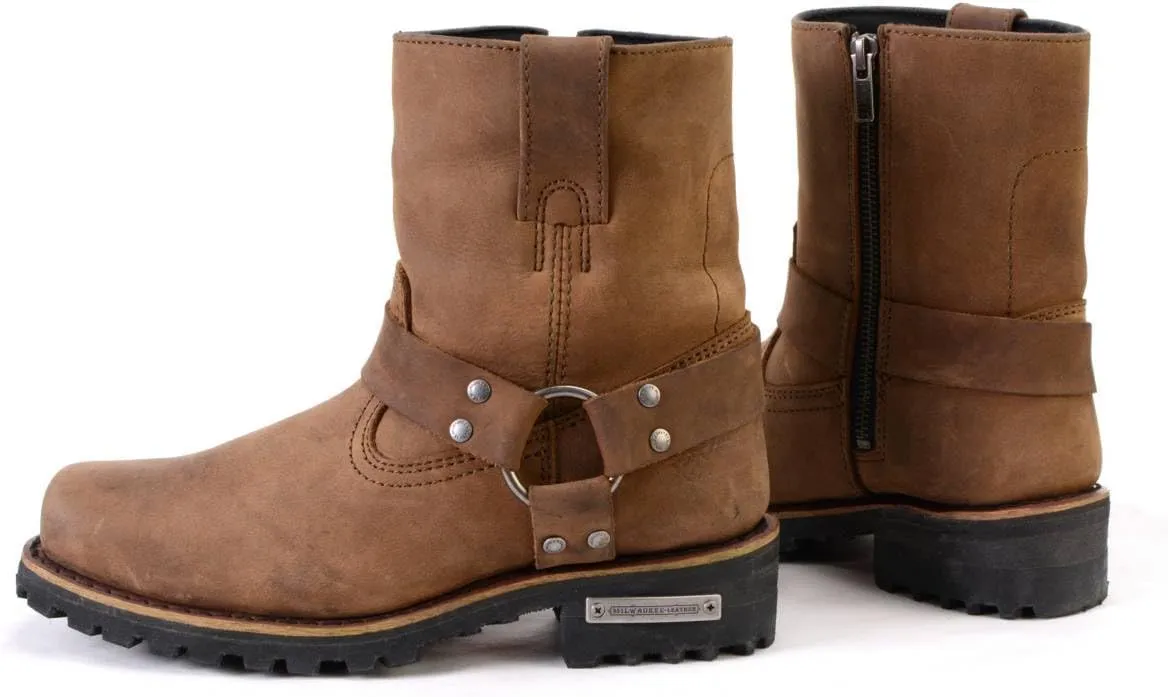 Milwaukee Leather Women's Premium Leather Motorcycle Harness Boots Collection MBL - 5