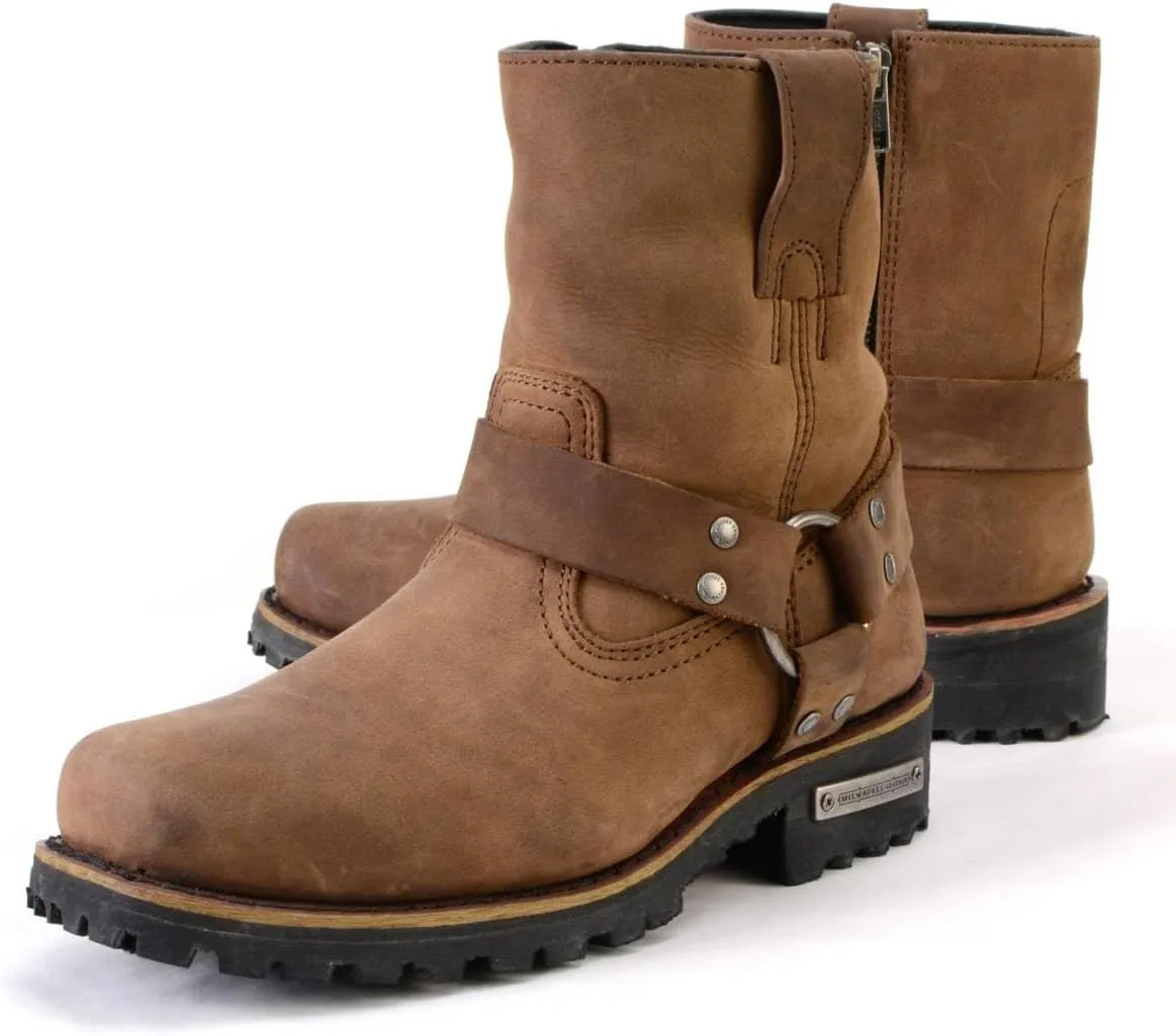 Milwaukee Leather Women's Premium Leather Motorcycle Harness Boots Collection MBL - 5