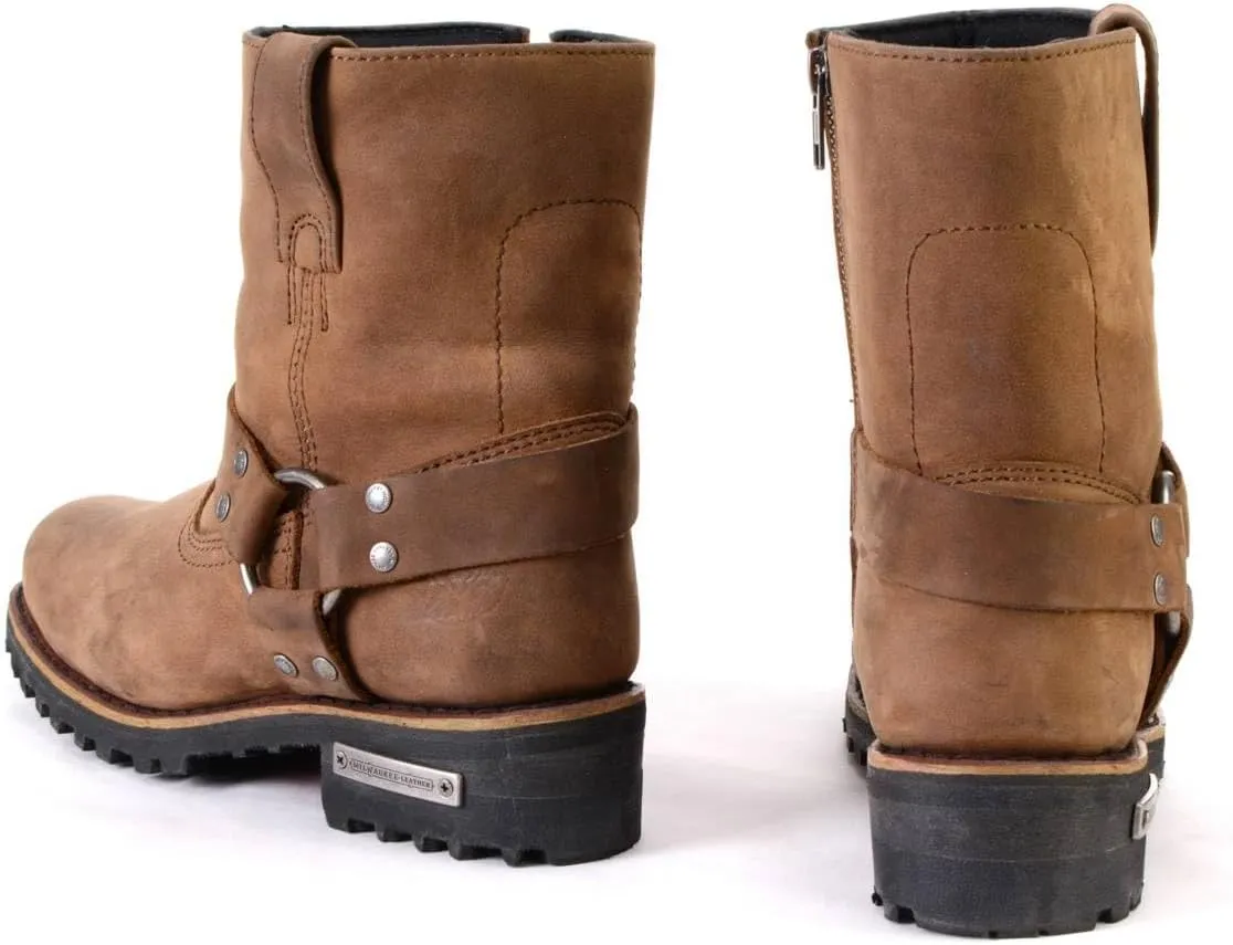 Milwaukee Leather Women's Premium Leather Motorcycle Harness Boots Collection MBL - 5