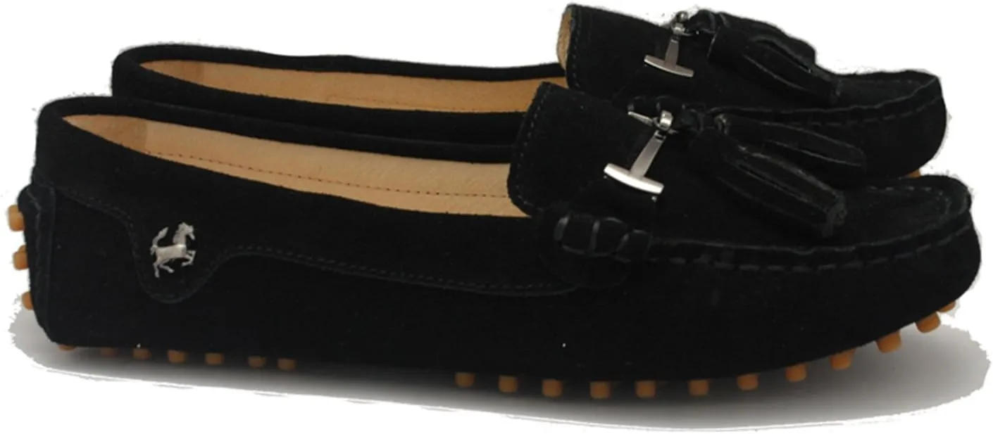 Minishion Summer Loafers for Women Tassel Driving Shoes YB96019