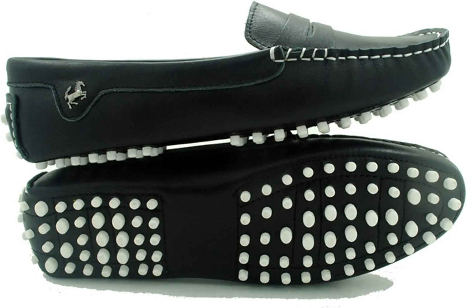 Minishion Womens Penny Loafers Quality Leather Dress Slip-ons Flats YB96018