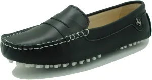 Minishion Womens Penny Loafers Quality Leather Dress Slip-ons Flats YB96018