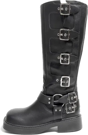 MissHeel Riding Boots for Women Wide Calf Harness Boots