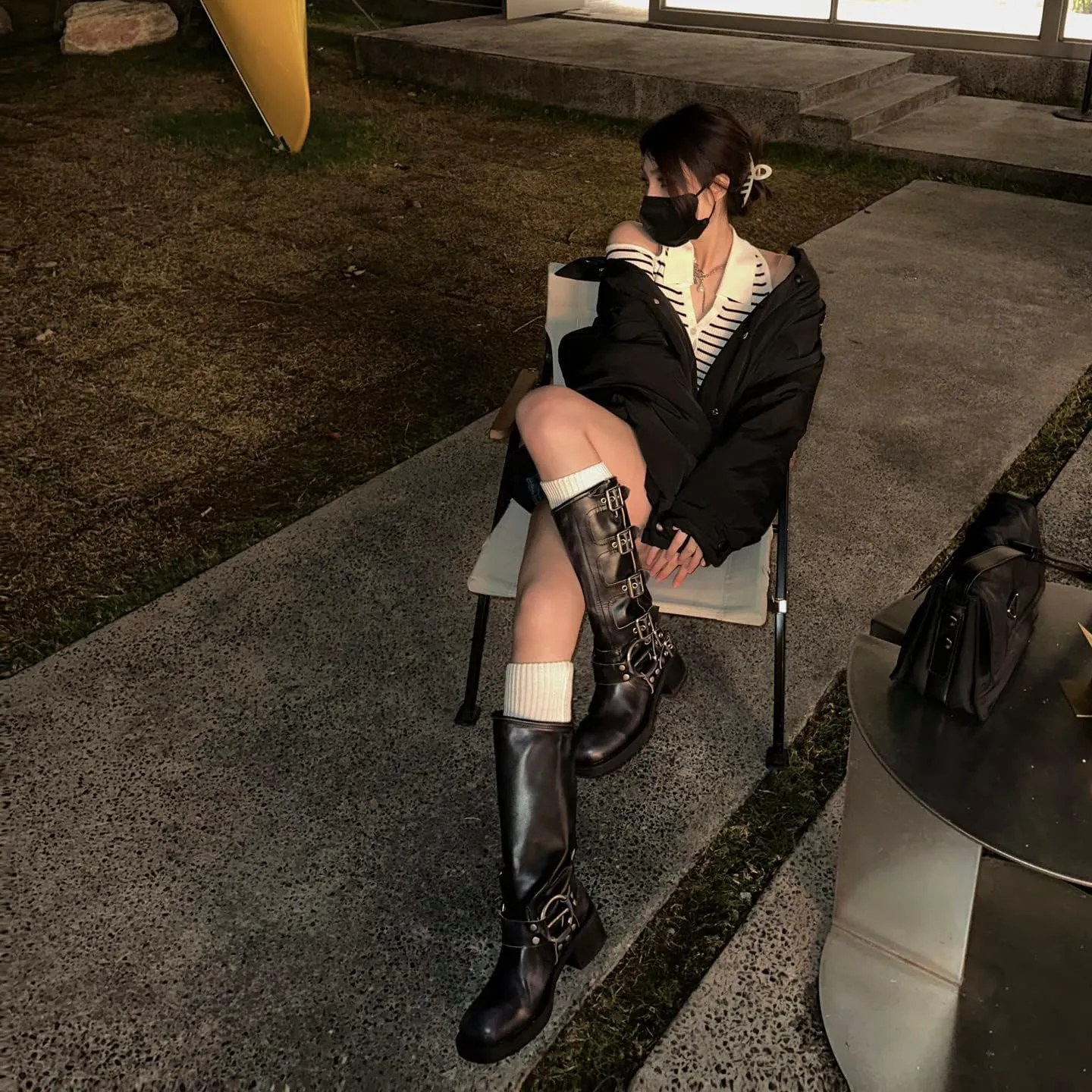 MissHeel Riding Boots for Women Wide Calf Harness Boots