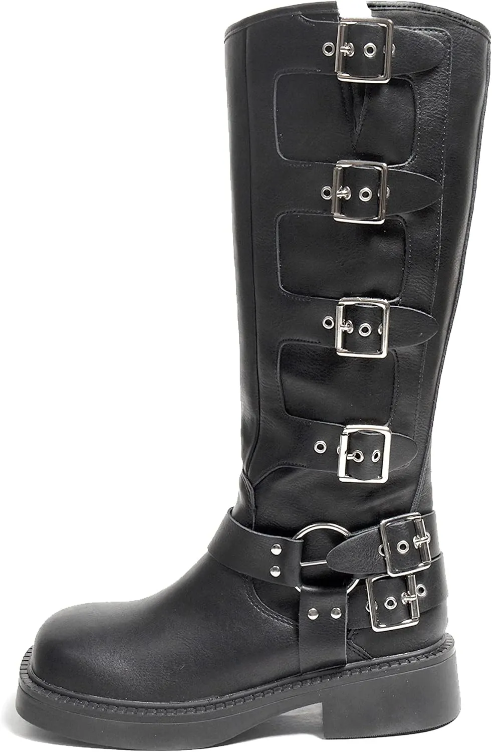 MissHeel Riding Boots for Women Wide Calf Harness Boots