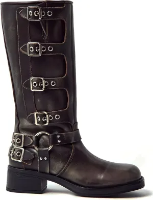 MissHeel Riding Boots for Women Wide Calf Harness Boots