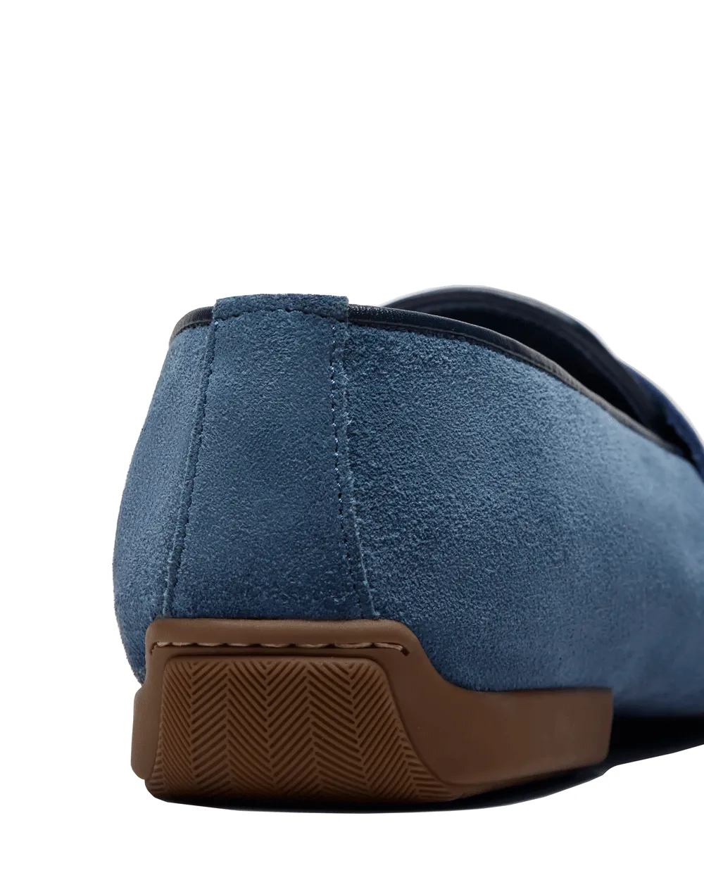 Monza Suede Driver Loafer in Periwinkle
