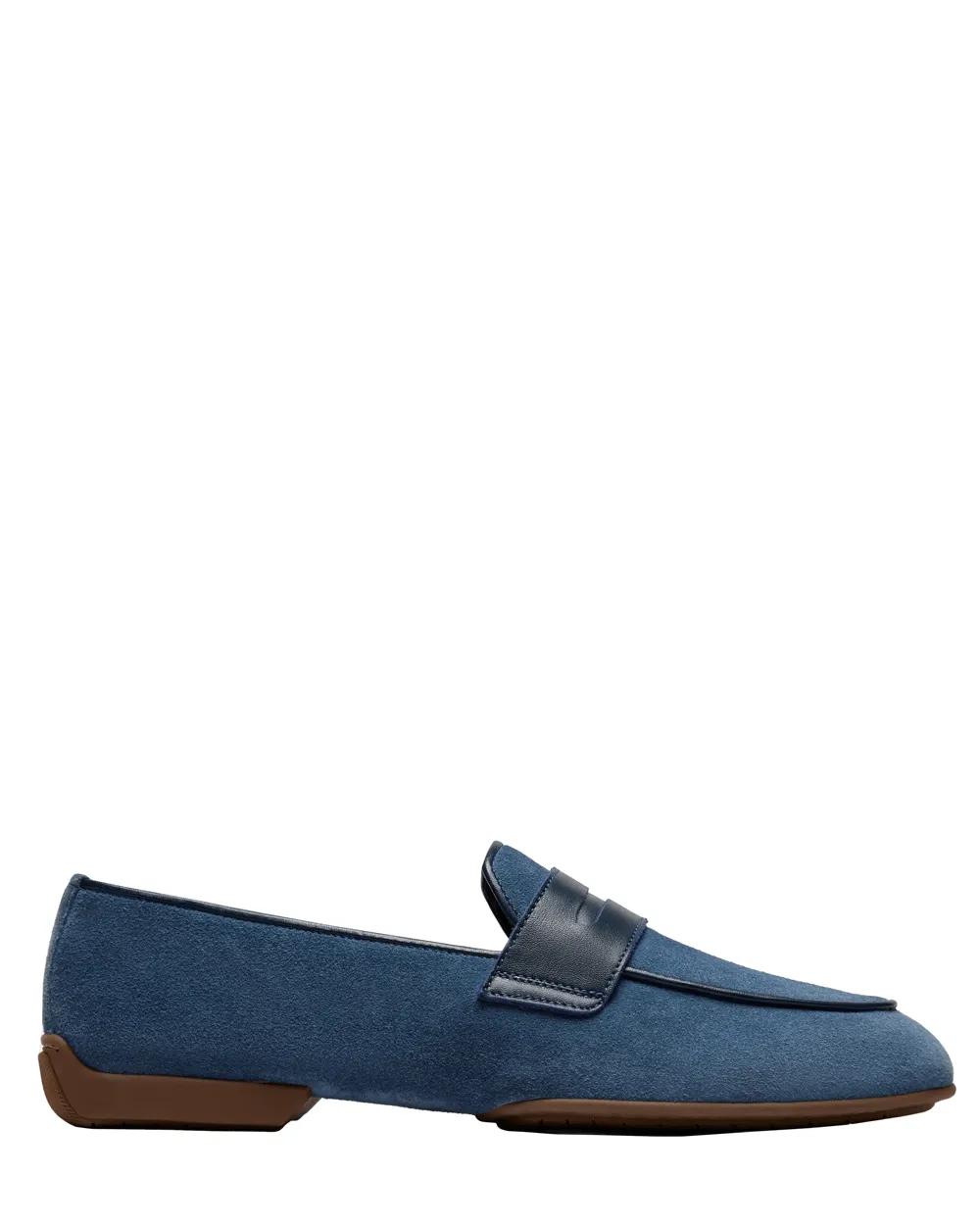 Monza Suede Driver Loafer in Periwinkle