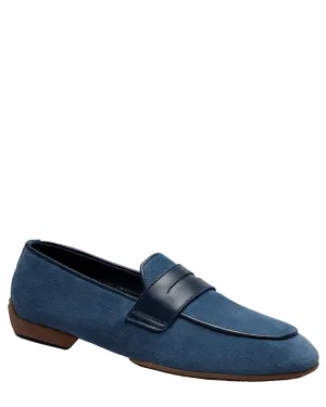 Monza Suede Driver Loafer in Periwinkle