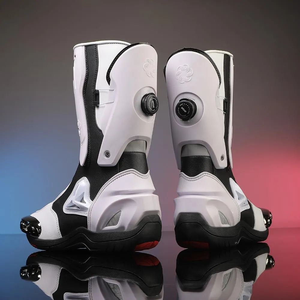 Motorcycle Riding Boots Motorcycle Leather Boots for Women and Men Protection Anti Slip Racing Sports