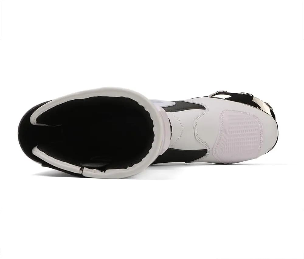Motorcycle Riding Boots Motorcycle Leather Boots for Women and Men Protection Anti Slip Racing Sports
