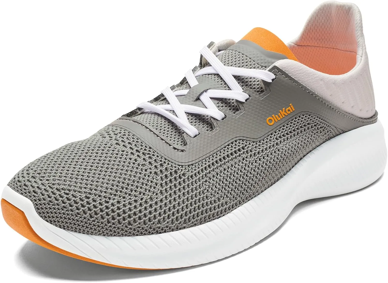 OLUKAI Island Hopper Men's Sneakers, Travel Ready & Versatile Athletic Shoes, Soft & Breathable Knit Fabric, Drop-in Heel Design