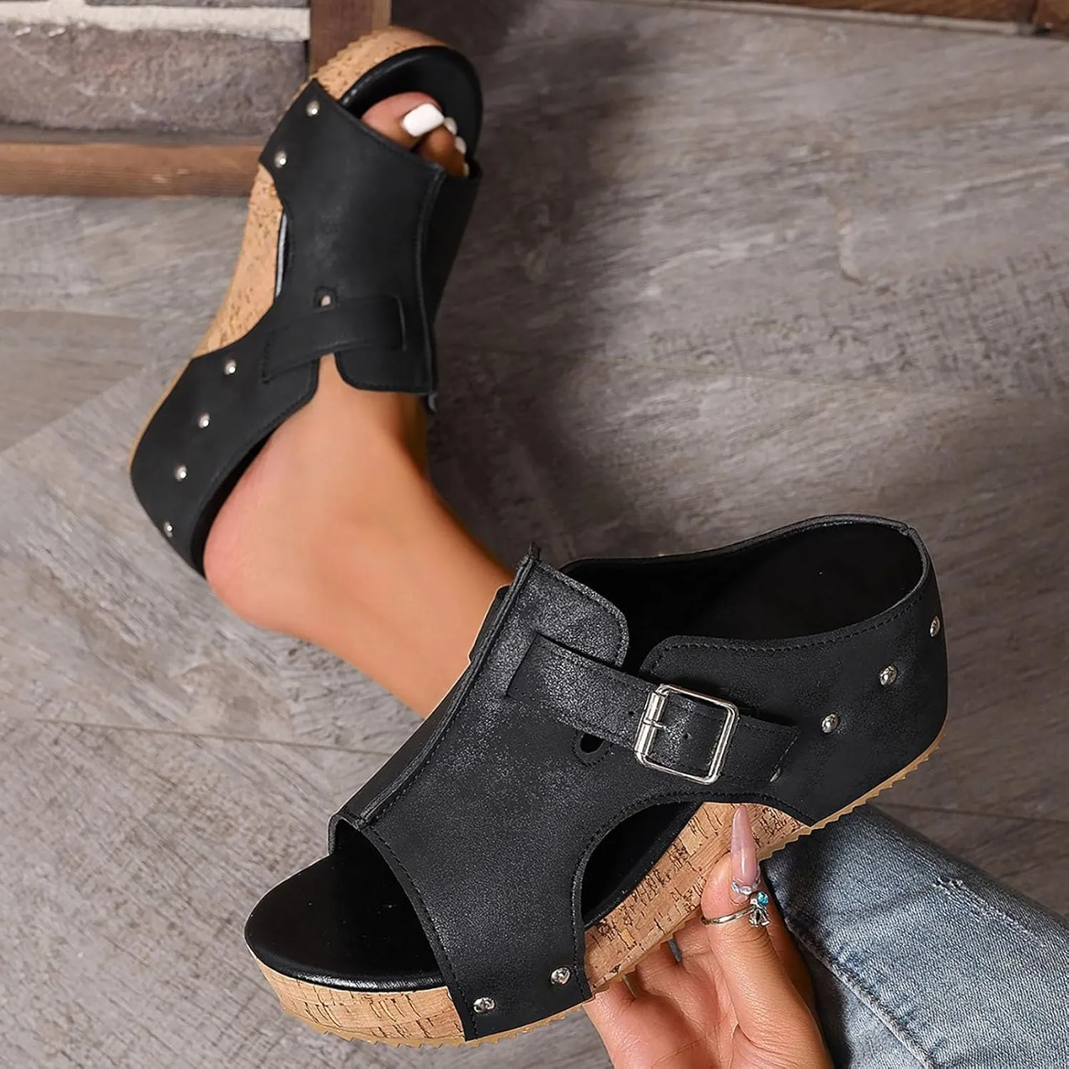 Orthopedic Wedge Sandals for Women 2025 New Platform Sandal Ankle Strap Open Toe Espadrilles Dressy Casual Boho Summer Beach Ladies Wedges