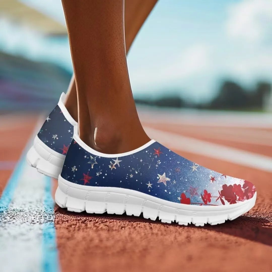 Quincy Ladies Slip On Casual Shoes Low-Cut Soft Sports Sneakers Comfortable Breathable Walking Running Shoes Women's Loafers