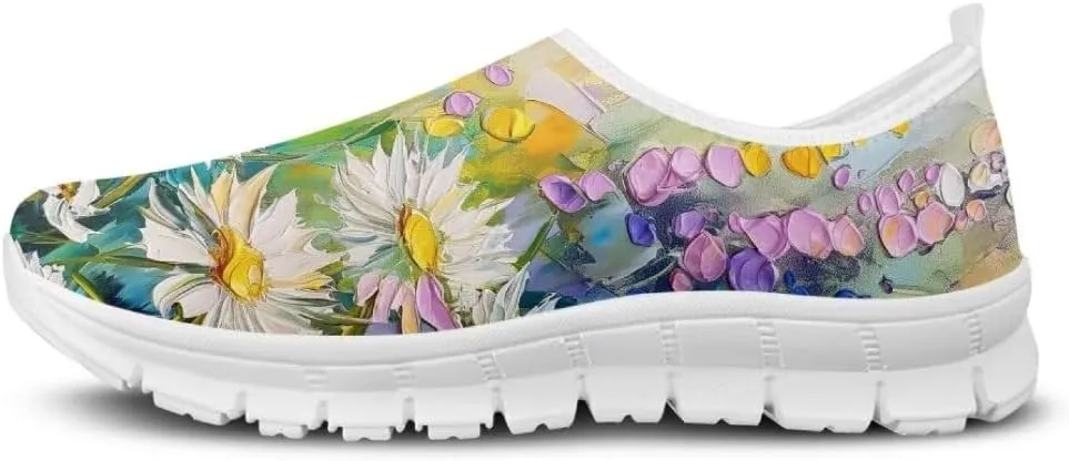 Quincy Ladies Slip On Casual Shoes Low-Cut Soft Sports Sneakers Comfortable Breathable Walking Running Shoes Women's Loafers
