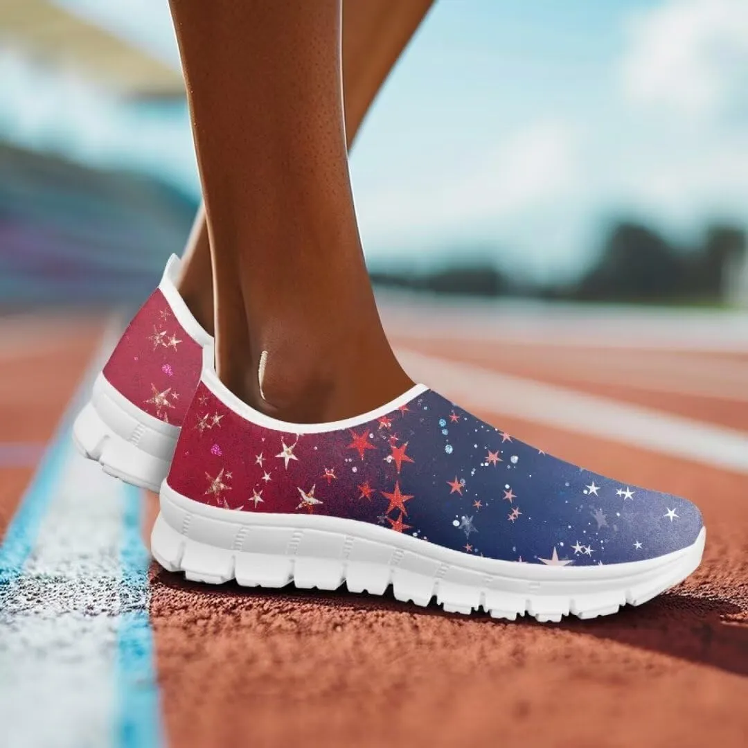 Quincy Ladies Slip On Casual Shoes Low-Cut Soft Sports Sneakers Comfortable Breathable Walking Running Shoes Women's Loafers