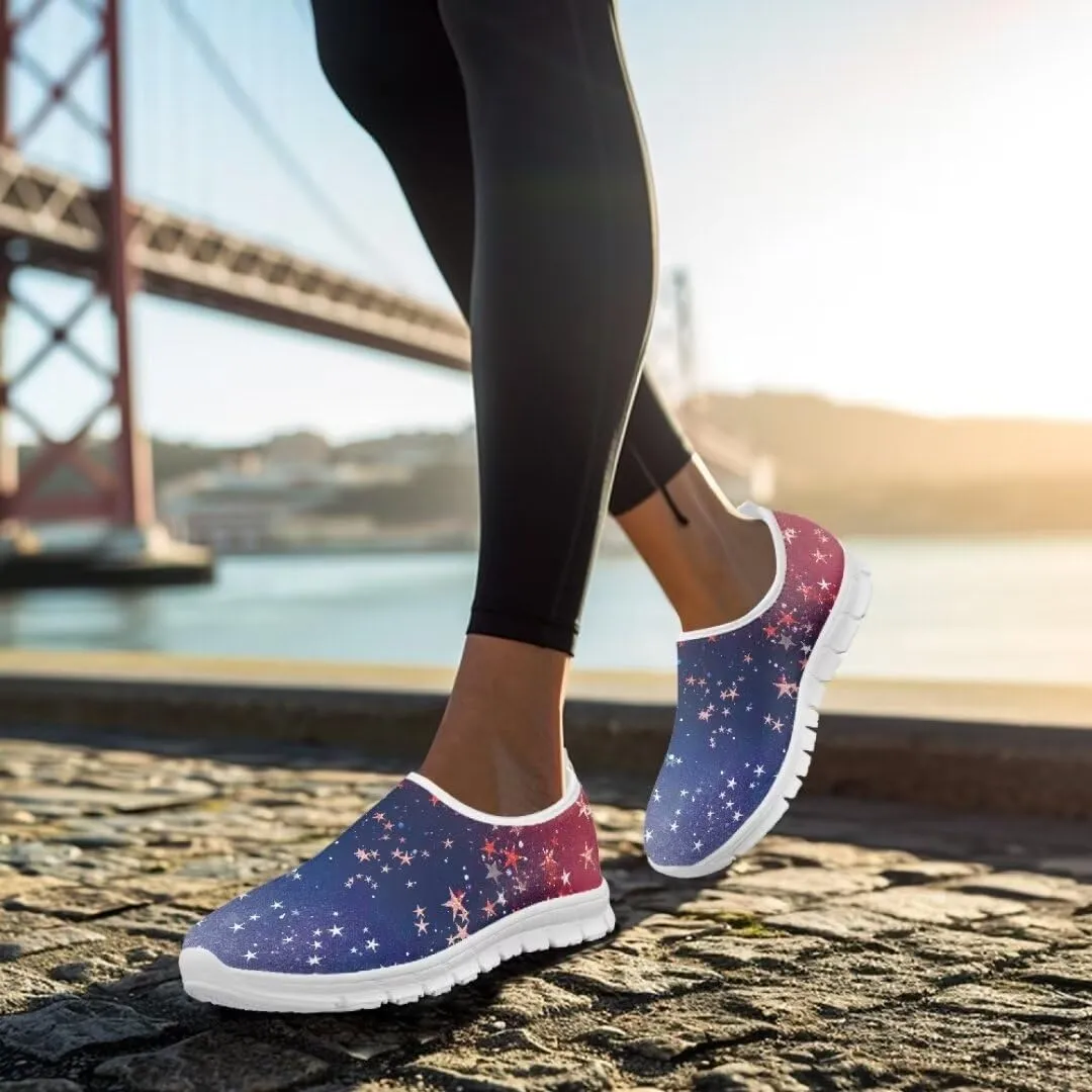 Quincy Ladies Slip On Casual Shoes Low-Cut Soft Sports Sneakers Comfortable Breathable Walking Running Shoes Women's Loafers
