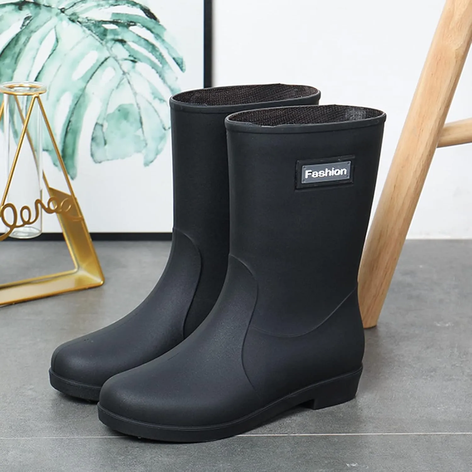 Rain Boots Women Women's Short Rain Boots Waterproof Garden Shoes Outdoor Rain Shoes for Hunting Gardening Farming