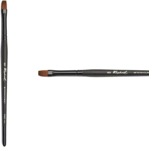 Raphael Stradivarius Synthetic Kolinsky Watercolor Brush, 8, Black
