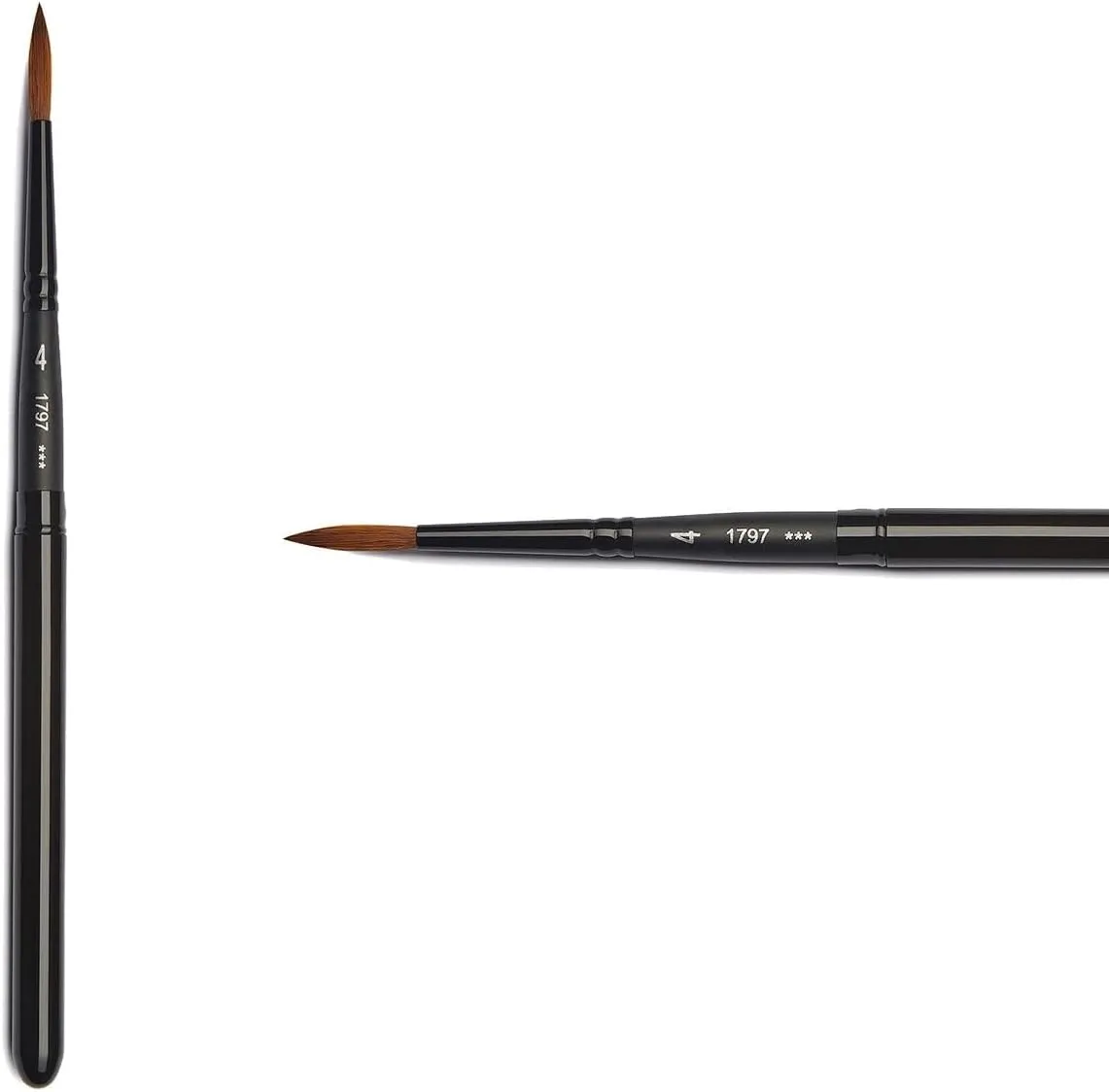 Raphael Stradivarius Synthetic Kolinsky Watercolor Brush, Black