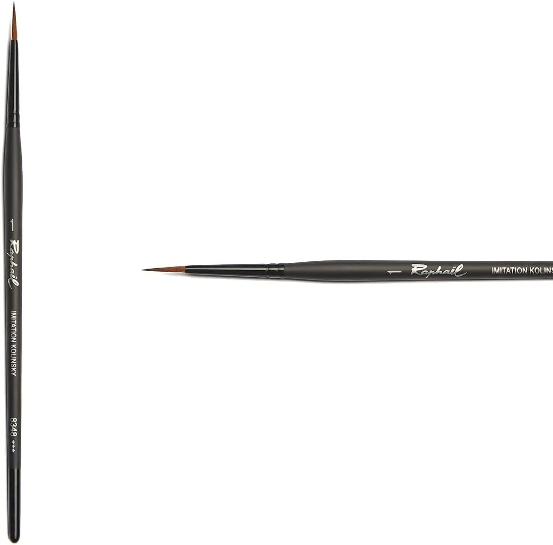 Raphael Stradivarius Synthetic Kolinsky Watercolor Brush, Round Sharp, 1