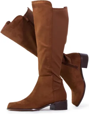 RF ROOM OF FASHION Women's Wide Calf Knee High Riding Boots