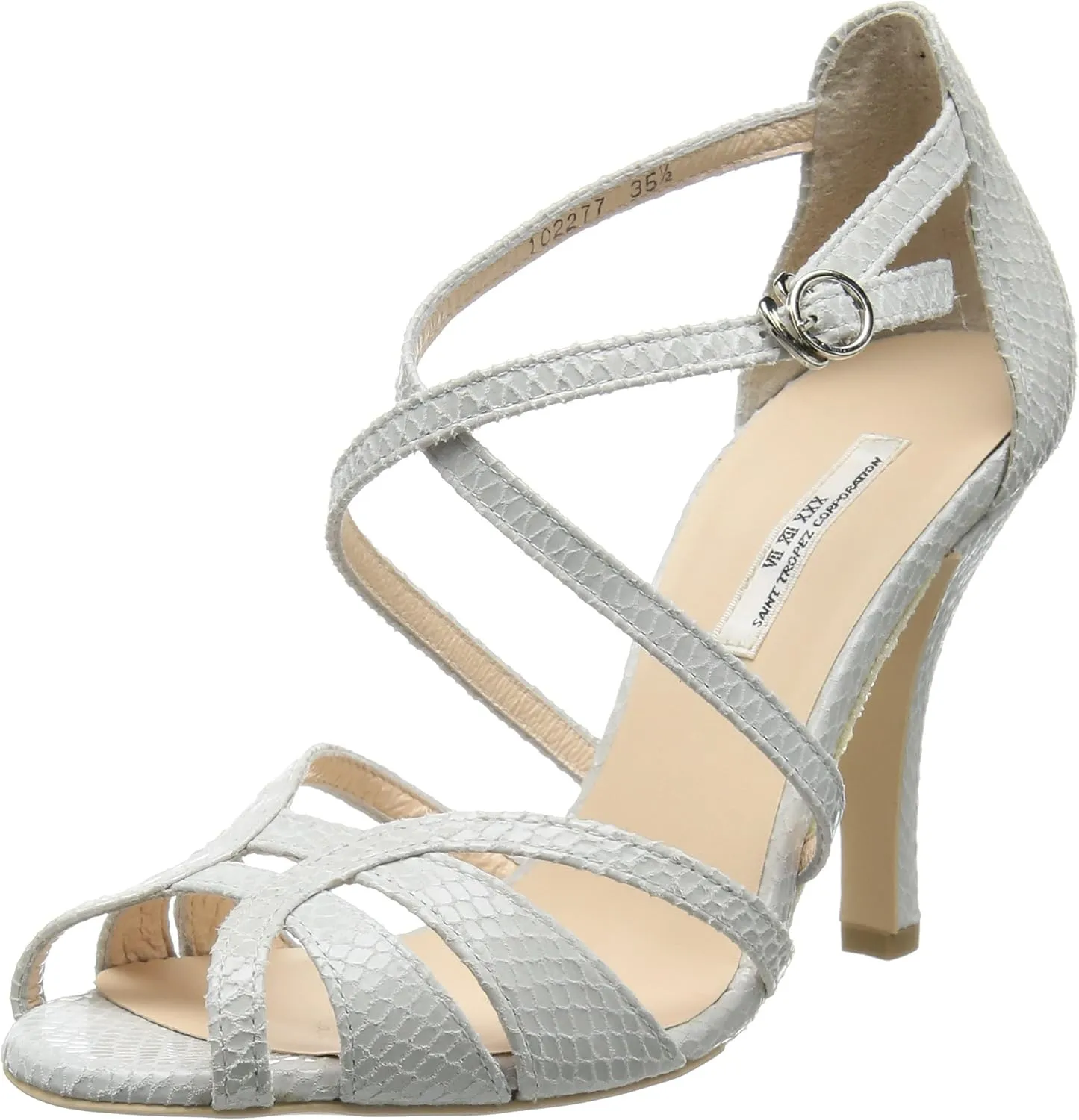 SEVEN TWELVE THIRTY(セヴントゥエルヴサーティー) Women's Sandals, White (WH), 25.0 cm