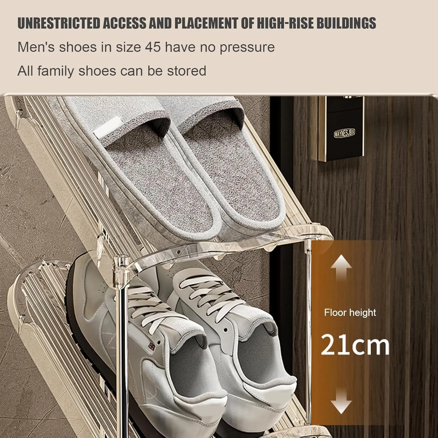Shoe Rack, Standing Shoe Organizer | Multi Tier Sneaker Holder | Home Organization, Shoe Storage for Canvas Shoes, Sneakers, High Heels, ZA