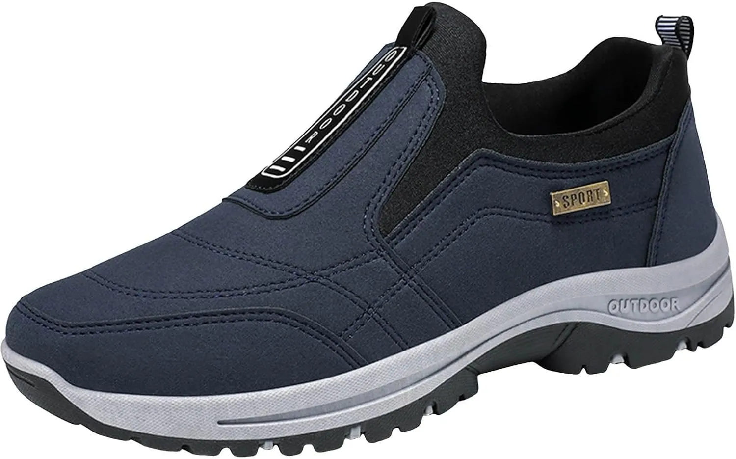 Shoes for Men Golf Hiking Versatile Office Solid Color Work Slip On Loafers