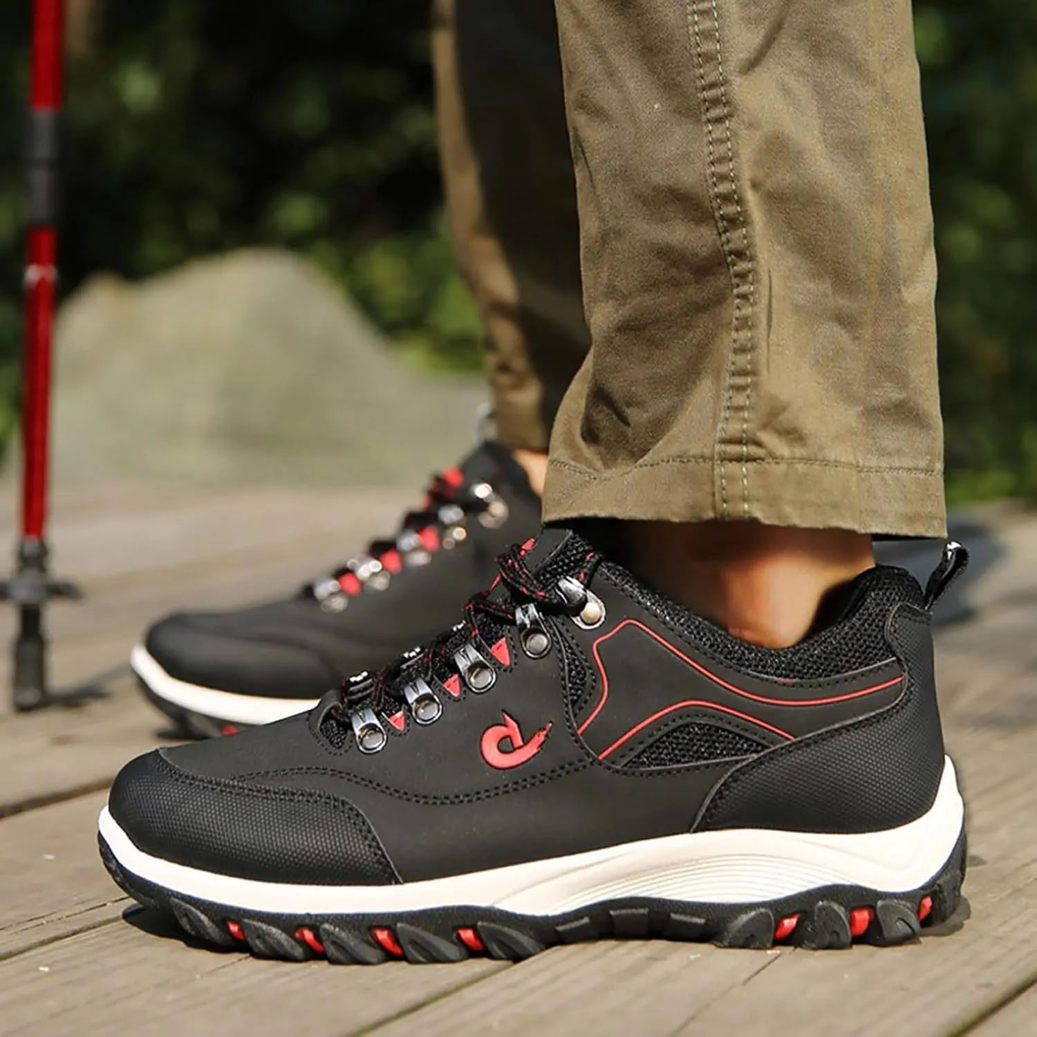 Slip on Loafers Men’s Hiking Shoes Lightweight Walking Shoes Comfortable Trekking and Trail Shoes for Outdoor Driving