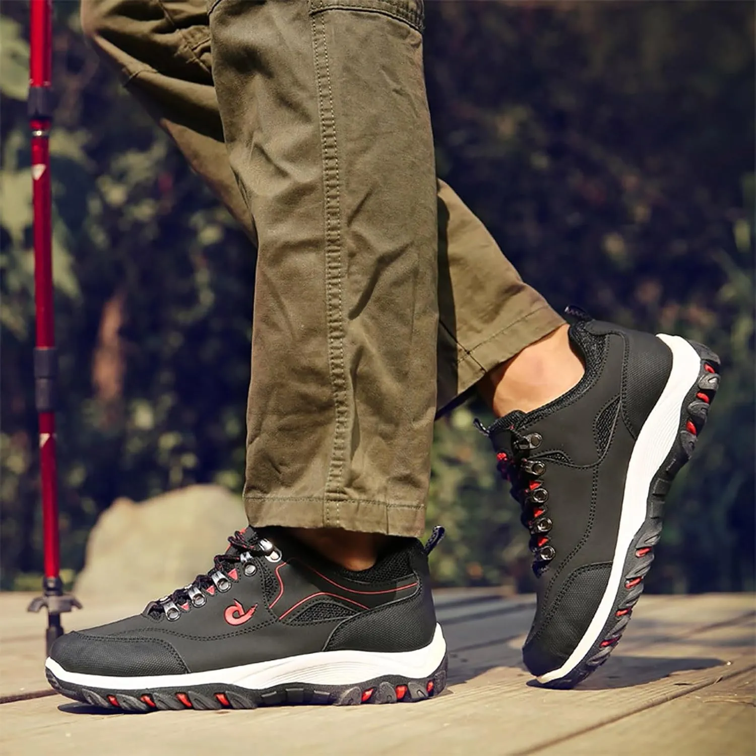 Slip on Loafers Men’s Hiking Shoes Lightweight Walking Shoes Comfortable Trekking and Trail Shoes for Outdoor Driving