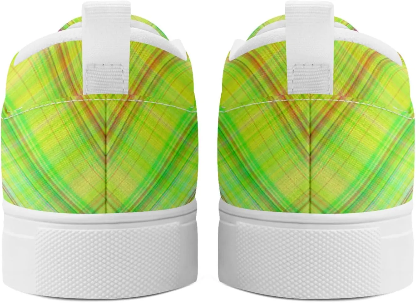 Slip On Sneaker for Women's Men's Low-Top Casual Canvas Shoes Comfortable Lightweight Flats Plaid Loafers Fashion Sneakers