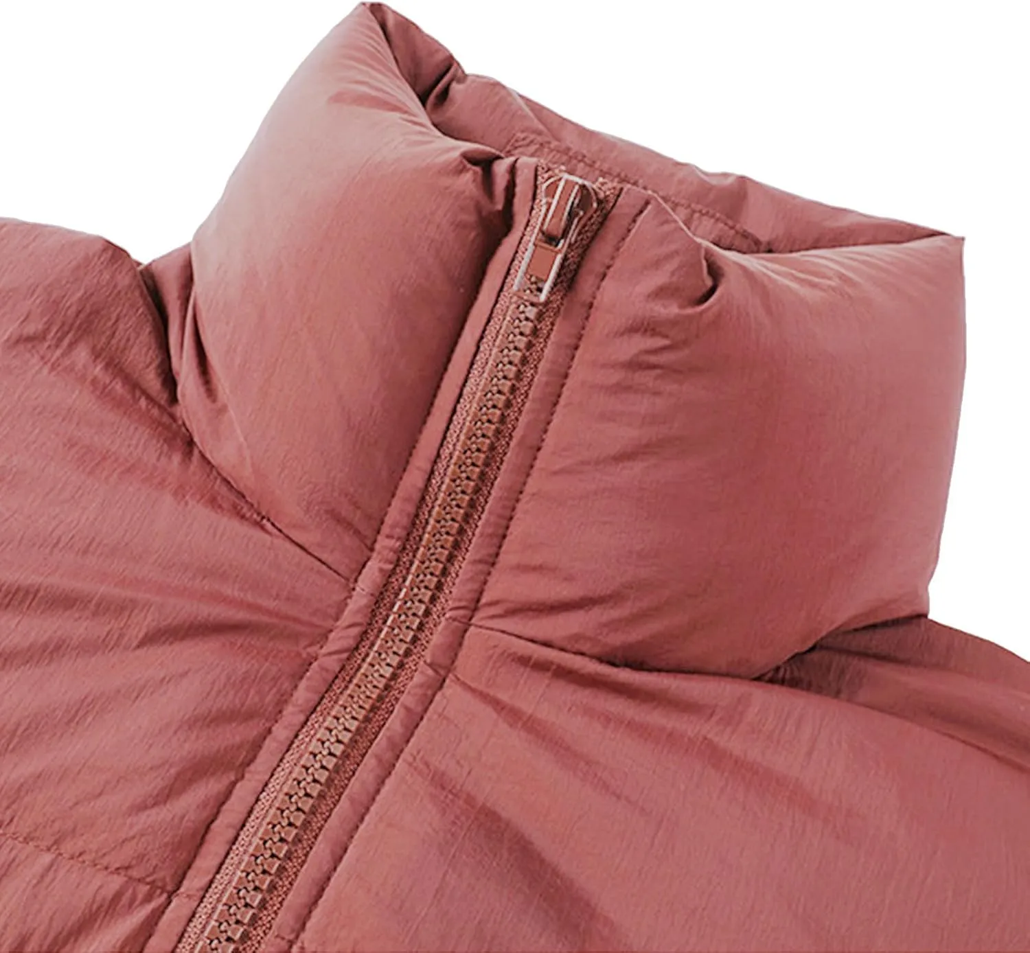 SMIDOW Long Puffer Coat For Women Warm Winter Quilted Coats Stand Collar Full Zip Ip Padded Maxi Puffer Jackets Outerwear