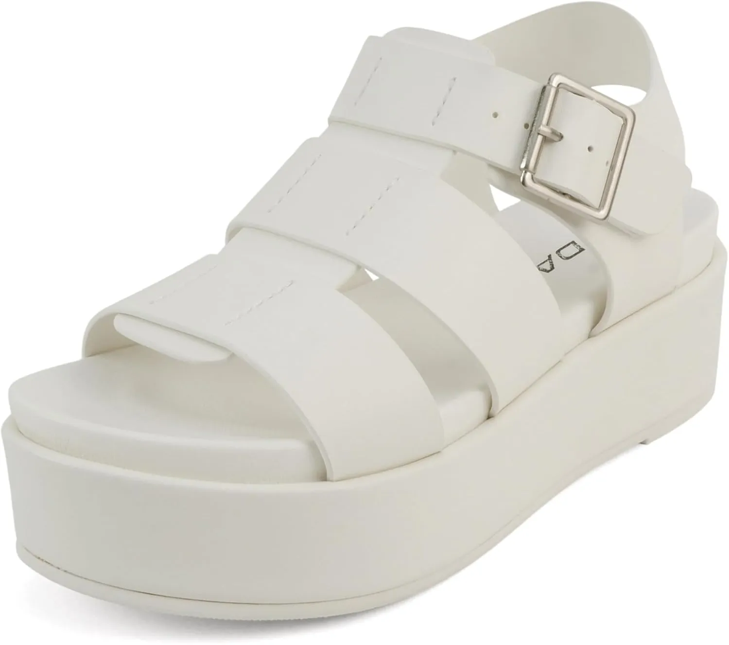 Soda "Bossi ~ Women Round Toe Flatform Fisherman Wedge Sandals with Adjustable Buckle