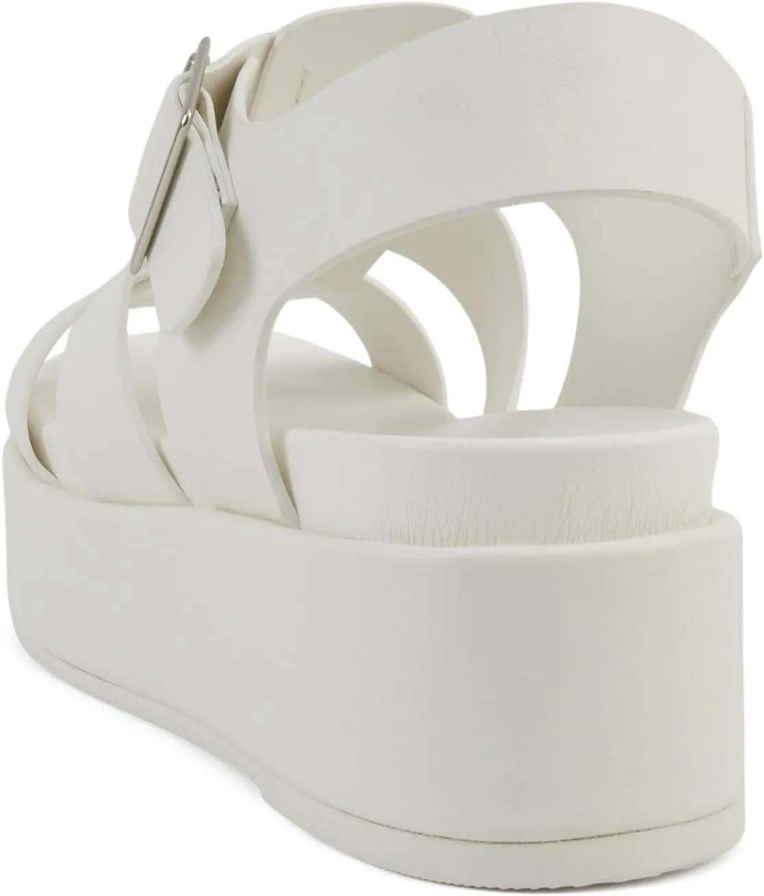 Soda "Bossi ~ Women Round Toe Flatform Fisherman Wedge Sandals with Adjustable Buckle